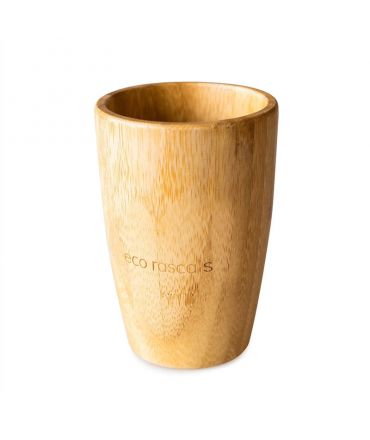 Vaso con pajita de Madera de Bambú - Aúpa Organics