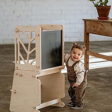 Torre de aprendizaje Montessori convertible CYATHEA - Aúpa Organics 