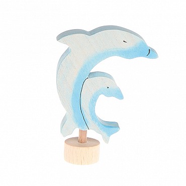 Dos Delfines Figura para el Anillo de Cumpleaños Grimm's - Aúpa Organics