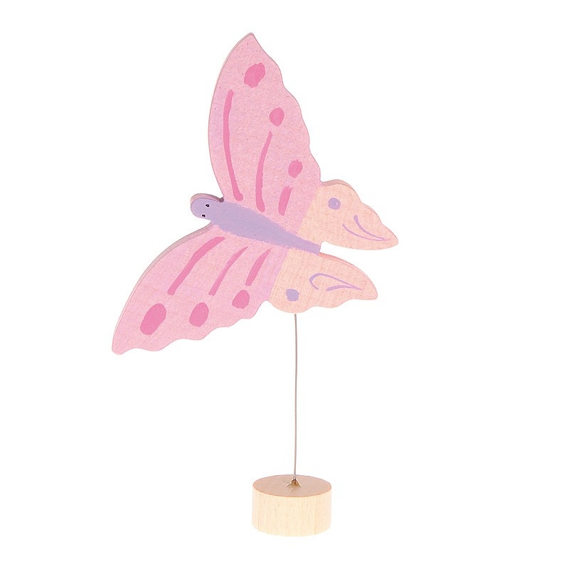 Mariposa Rosa Figura para el Anillo de Cumpleaños Grimm's - Aúpa Organics