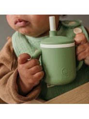 Taza de Silicona con Asas Amarilla de Smikkels - Aúpa Organics