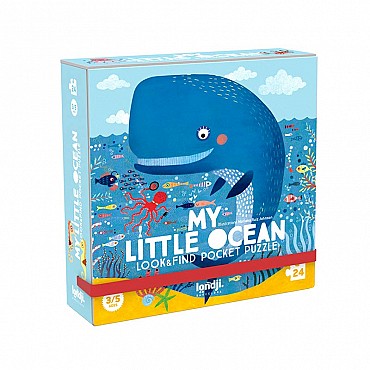 Puzzle de 36 piezas My Little Ocean de Londji de Bolsillo - Aúpa Organics