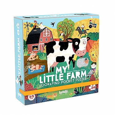 Puzzle de 24 piezas My Little Farm de Londji de Bolsillo - Aúpa Organics