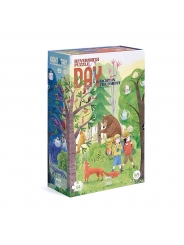 Puzzle reversible de 54 piezas Night&Day in the Forest de Londji - Aúpa Organics