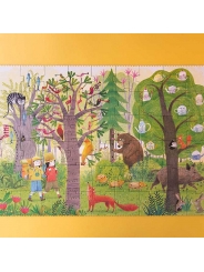 Puzzle reversible de 54 piezas Night&Day in the Forest de Londji - Aúpa Organics