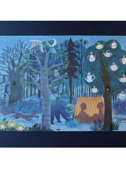 Puzzle reversible de 54 piezas Night&Day in the Forest de Londji - Aúpa Organics