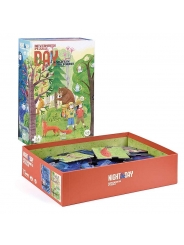 Puzzle reversible de 54 piezas Night&Day in the Forest de Londji - Aúpa Organics