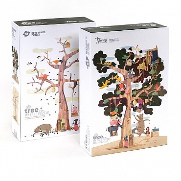 Puzzle reversible de 50 piezas My Tree de Londji - Aúpa Organics