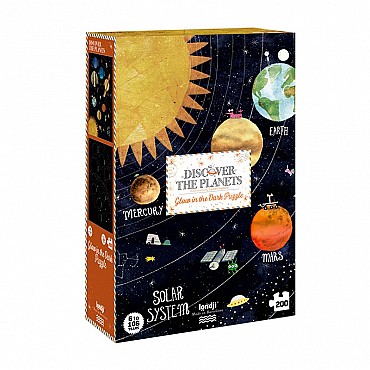 Puzzle de 200 piezas Discover the Planets de Londji - Aúpa Organics