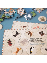 Puzzle de 200 piezas Discover the World de Londji - Aúpa Organics