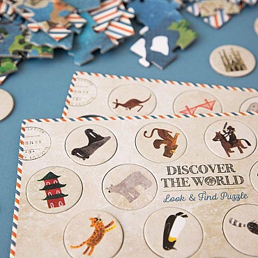 Puzzle de 200 piezas Discover the World de Londji - Aúpa Organics