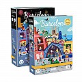 Puzzle reversible de 36 piezas Night & Day in Barcelona de Londji - Aúpa Organics