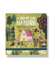 4 Puzzles de 10 piezas A home for nature de Londji - Aúpa Organics