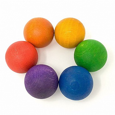 Bolas de Madera Arco Iris - Grapat