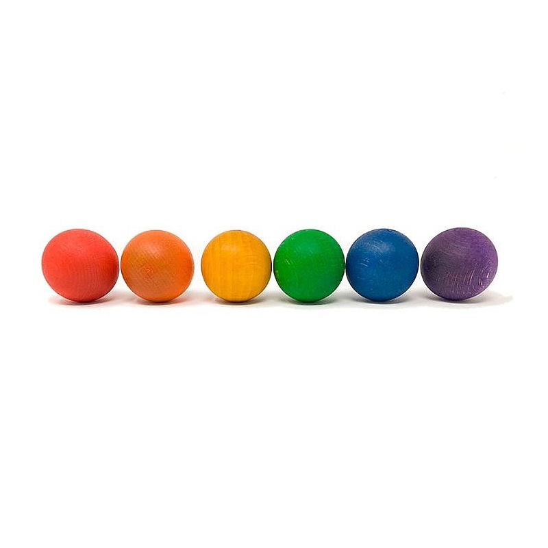 Bolas de Madera Arco Iris - Grapat