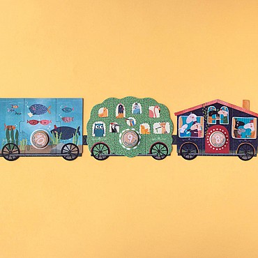 10 Puzzles de 3 piezas My Little Train de Londji - Aúpa Organics