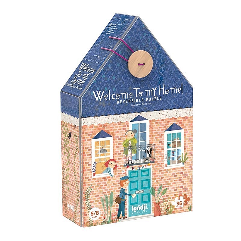 Puzzle reversible de 36 piezas Welcome to my home! de Londji - Aúpa Organics