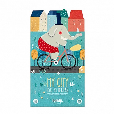 Pegatinas Removibles de Papel "Stickers My City" de Londji - Aúpa Organics