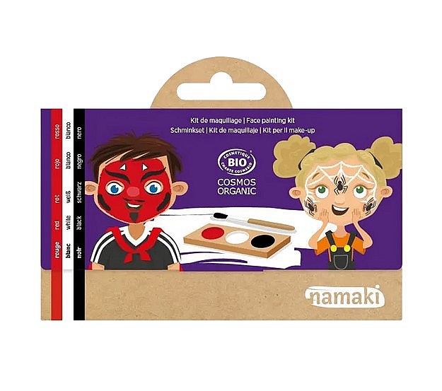 Kit de Maquillaje Infantil - Rojo, Blanco y Negro Juego NK_L10005