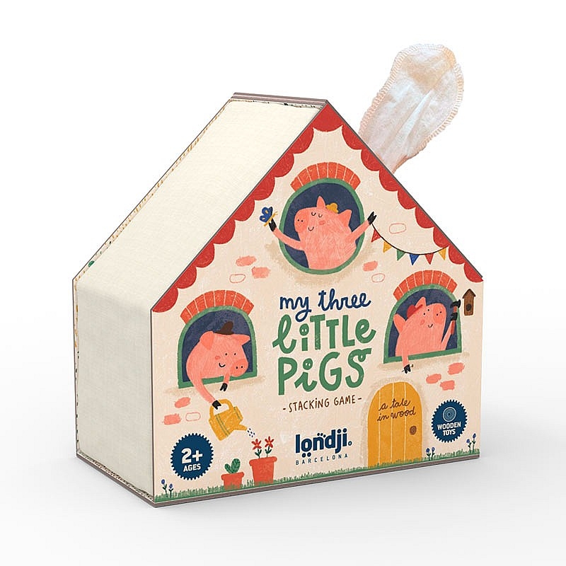 Juguete de Madera My Three Little Pigs de Londji - Aúpa Organics