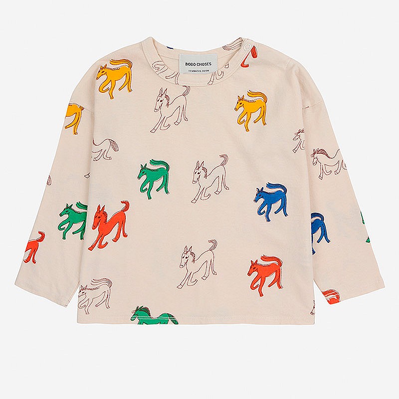 Camiseta Baby Wonder Horse - Bobo Choses Moda BC_AB015