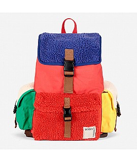 Mochila Sheepskin Color Block - Bobo Choses Moda BC_AI024