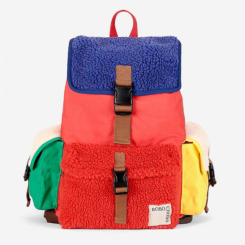 Mochila Sheepskin Color Block - Bobo Choses Moda BC_AI024