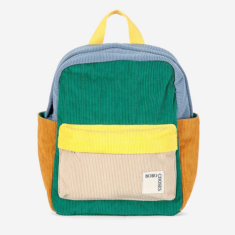 Mochila Color Block Padded Corduroy - Bobo Choses Moda BC_AH019