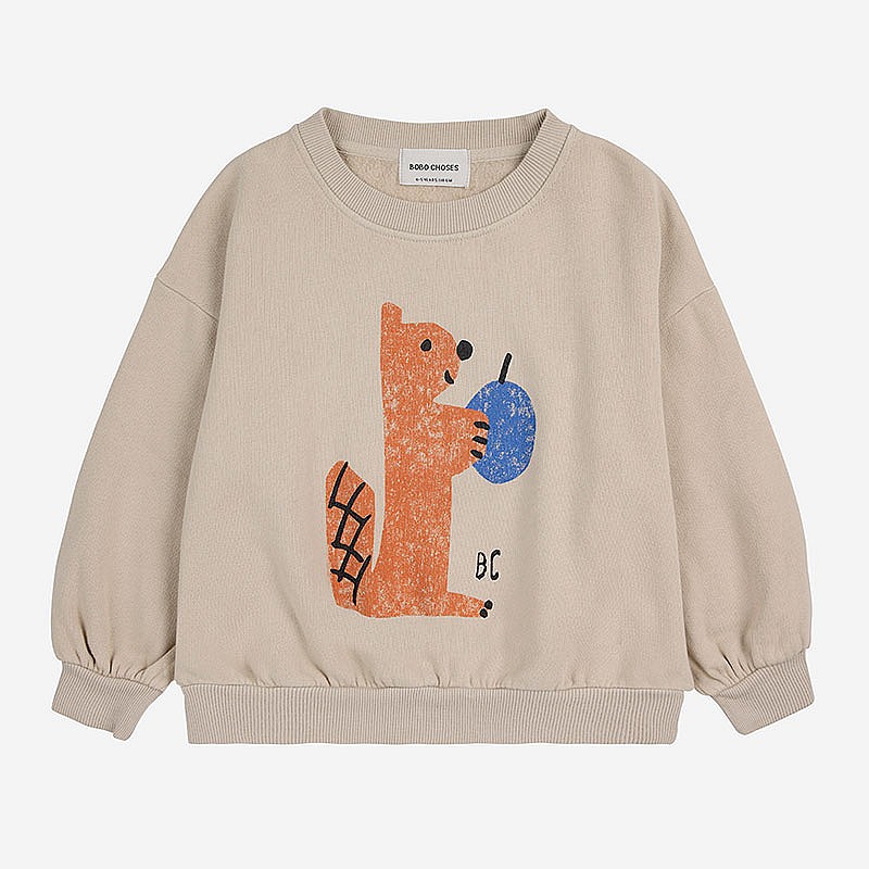 Sudadera Kid Hungry Squirrel - Bobo Choses Moda BC_AC047