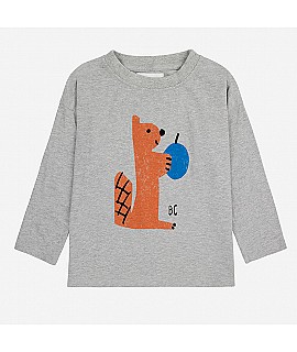 Camiseta Kid Hungry Squirrel - Bobo Choses Moda BC_AC018