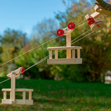 Gran Teleférico Doble Juguete educativo y de aventura - Aúpa Organics