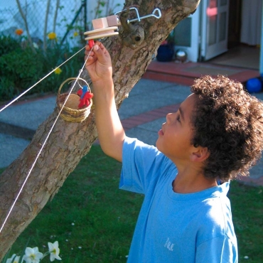 Teleférico de 2 Cestas Juguete educativo y de aventura - Aúpa Organics