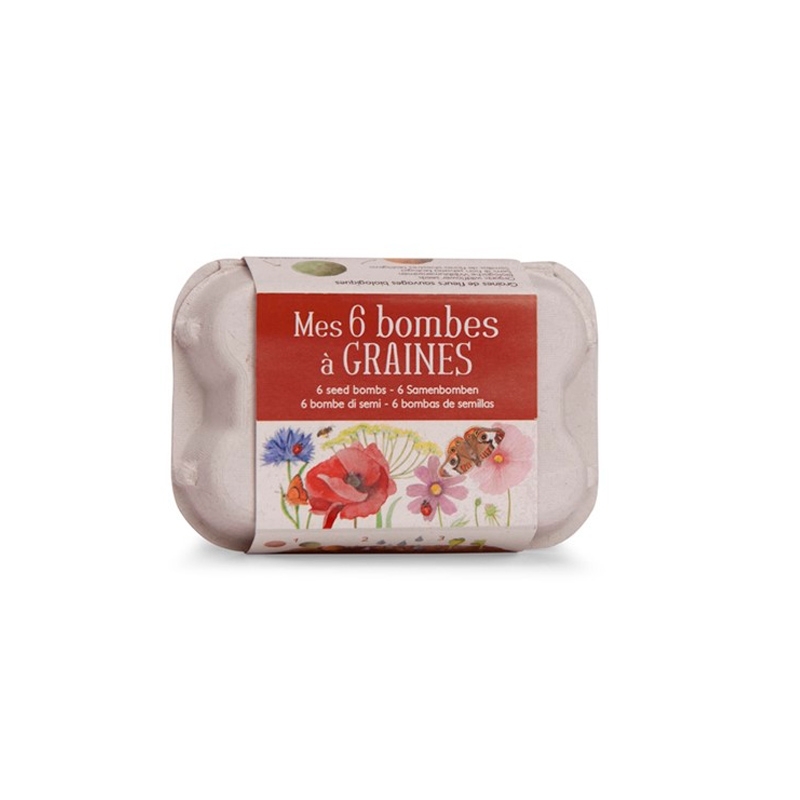 Pack de 6 Bombas de Semillas de Flores Moulin Roty - Aúpa Organics