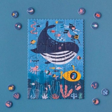 Tiny Puzzle de 36 piezas Ocean - Aúpa Organics