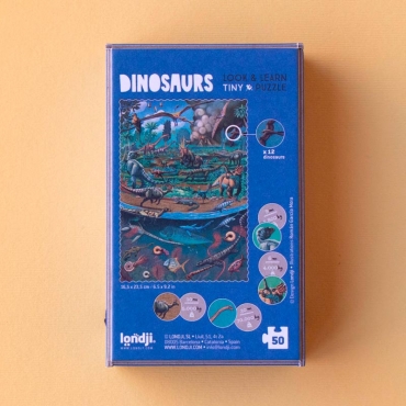 Tiny Puzzle de 50 piezas Dinosaurs - Aúpa Organics