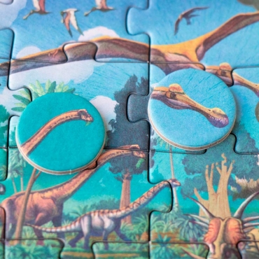 Tiny Puzzle de 50 piezas Dinosaurs - Aúpa Organics